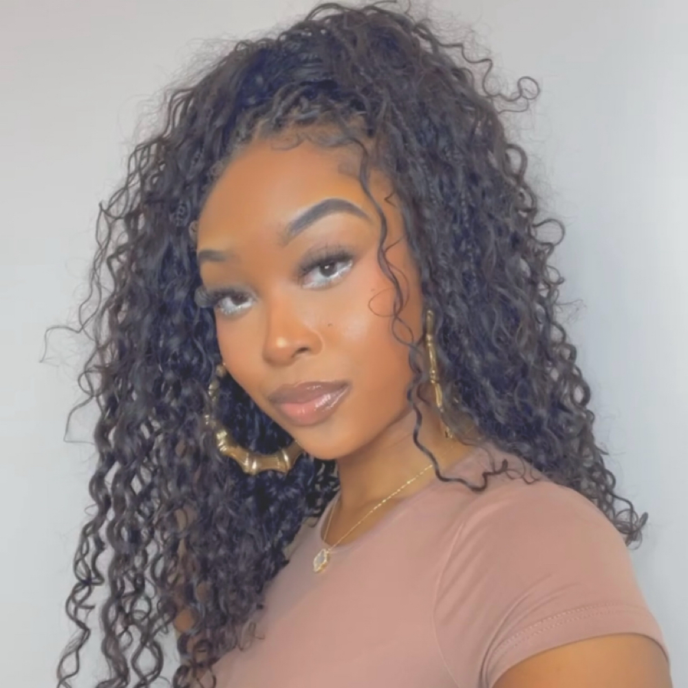 Boho Knotless Braids at The Braid Trap in Charlotte, NC