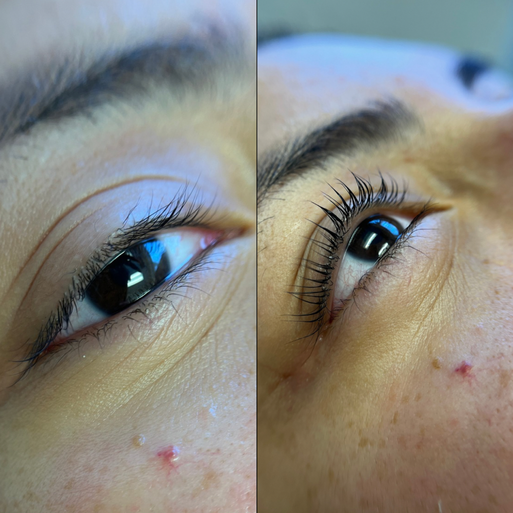 Lash lift and tint