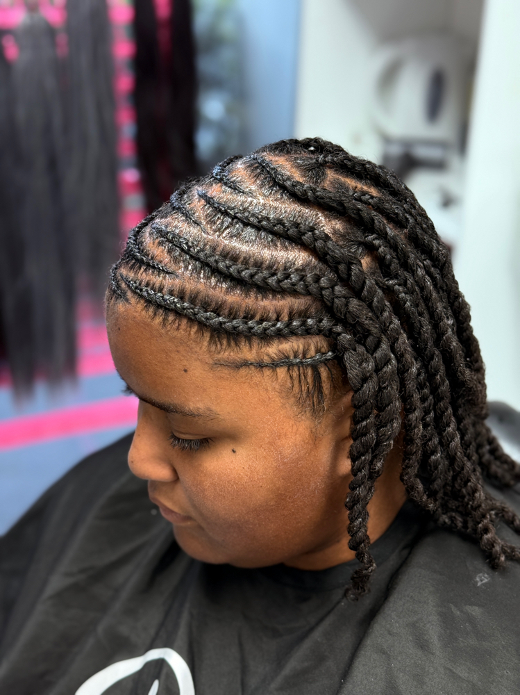 Natural Hair style W/O Weave at Dollz Beauty Bar in Coral Springs, FL