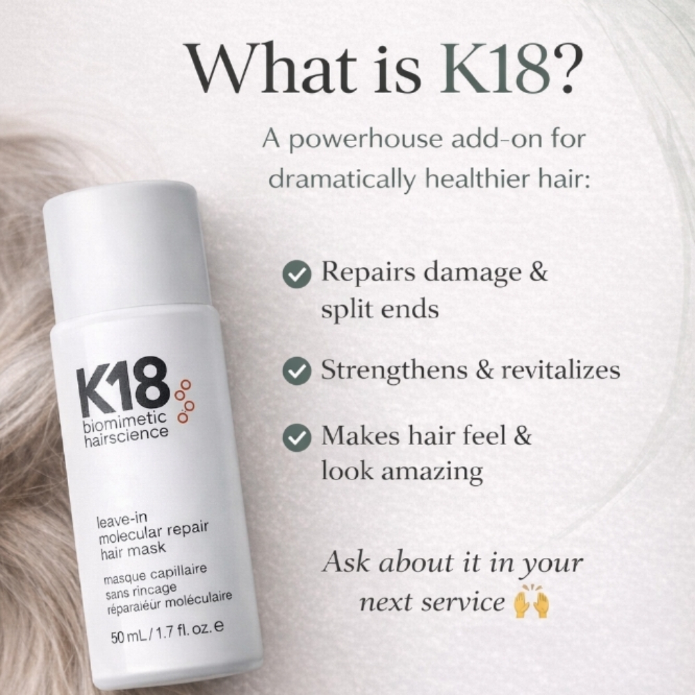 K18 Strengthen at Sandpiper Beauty Co in Mary Esther, FL