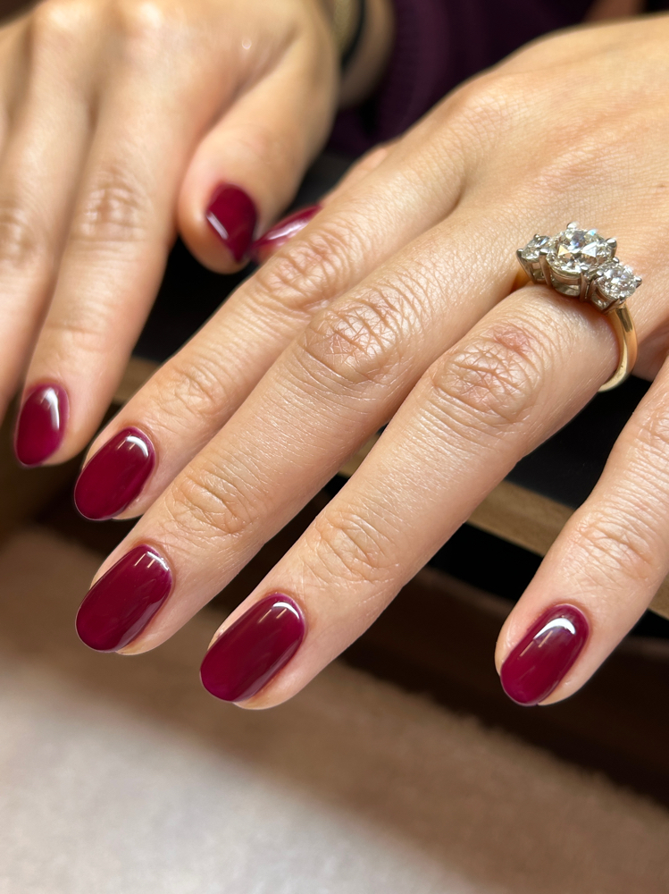 Solid Color Gel Mani at Lucky Lacquer Studio in Minneapolis, MN