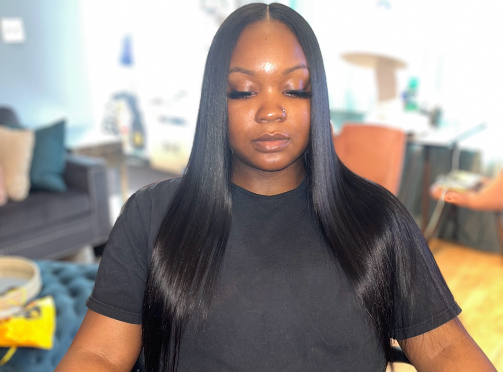 Quick Weave Middle Part #Straight