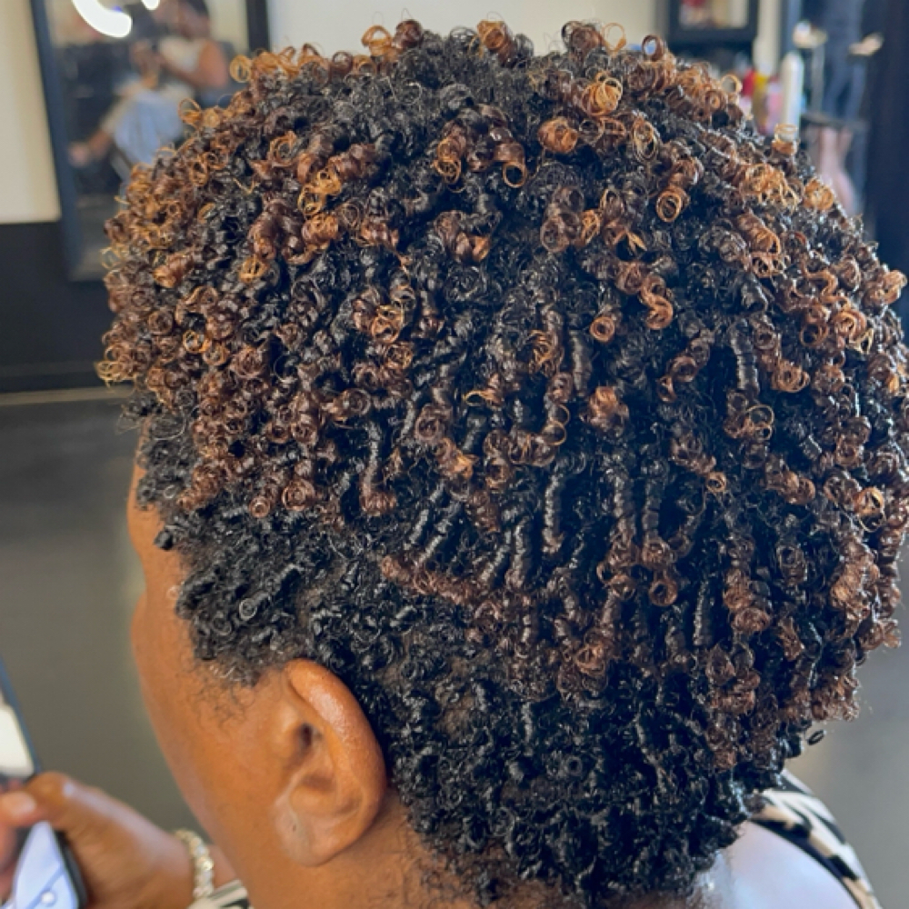 Wash And Go Hair Above Neck Length at Lotuz Love Styles By Candace in St Louis, MO