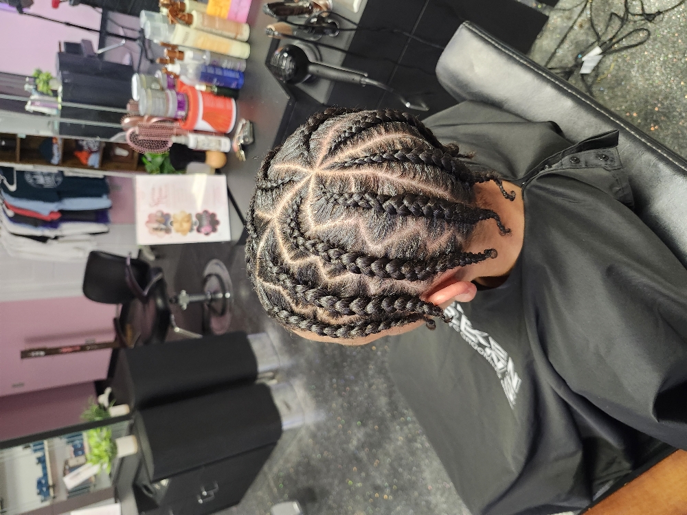 Men’s Braids With Wash