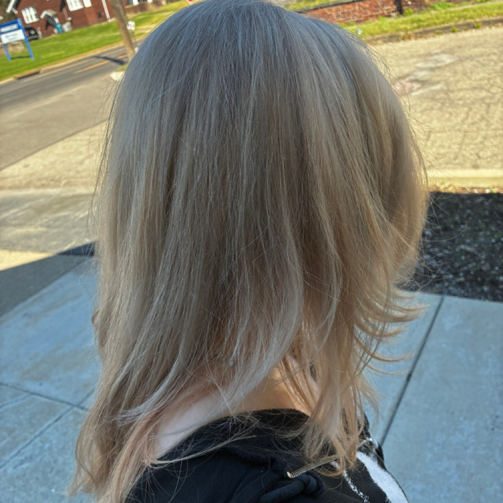 Partial Blonding at Hair Therapy by Cassandra in Niles, OH