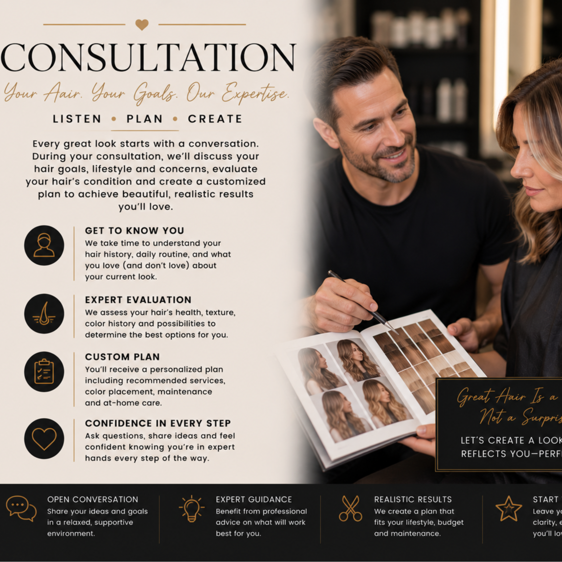 Consultation Only at Jeremiah Jacob Levin Hairstyling in Coronado, CA