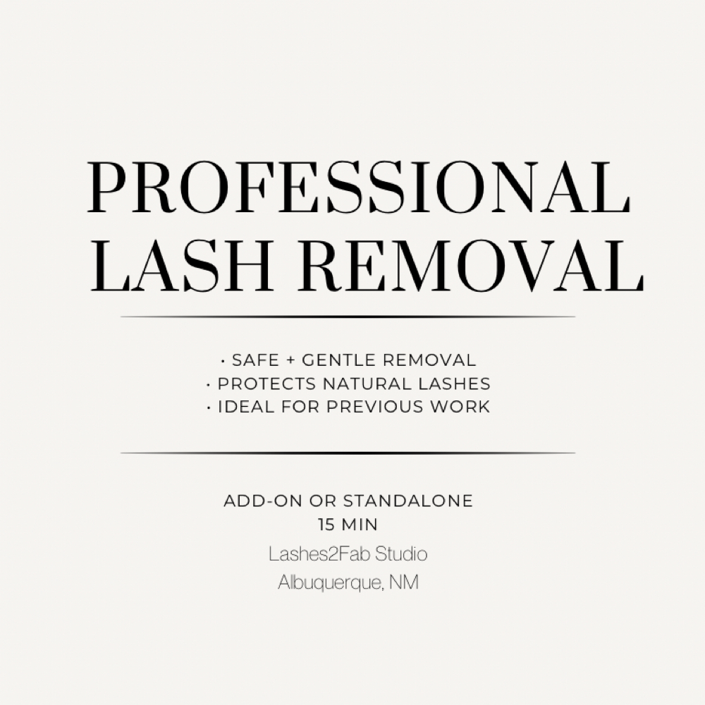 Professional Lash removal at Lashes 2 Fab LLC in Albuquerque, NM
