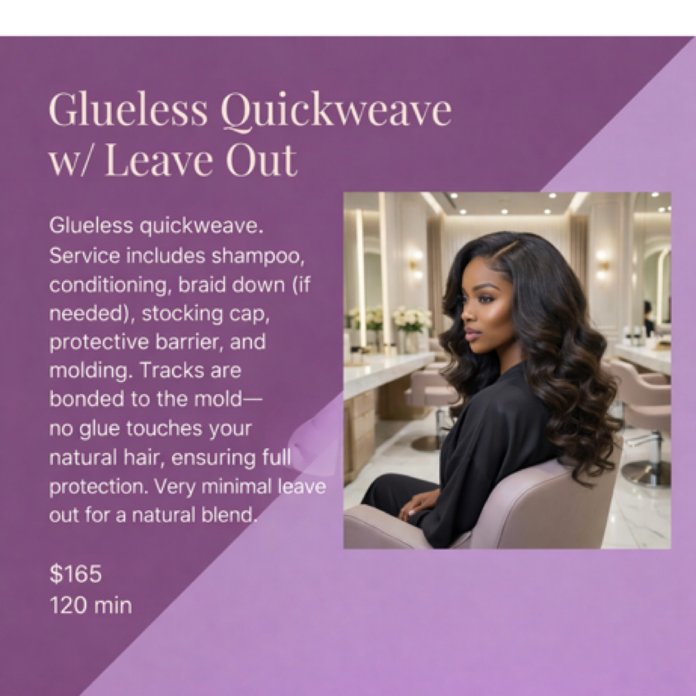 Glueless Quickweave W/ Leave Out at Hair by J’Rena’ in Lawrenceville, GA