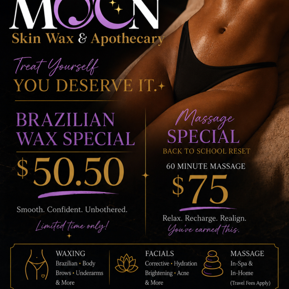 AUGUST SPECIALS at ESTHI MOON SKIN WAX & APOTHECARY in Trussville, AL