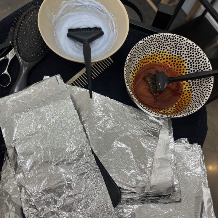 Full Highlight & Gray Removal at Luxe Texture Studio in Glen Ellyn, IL