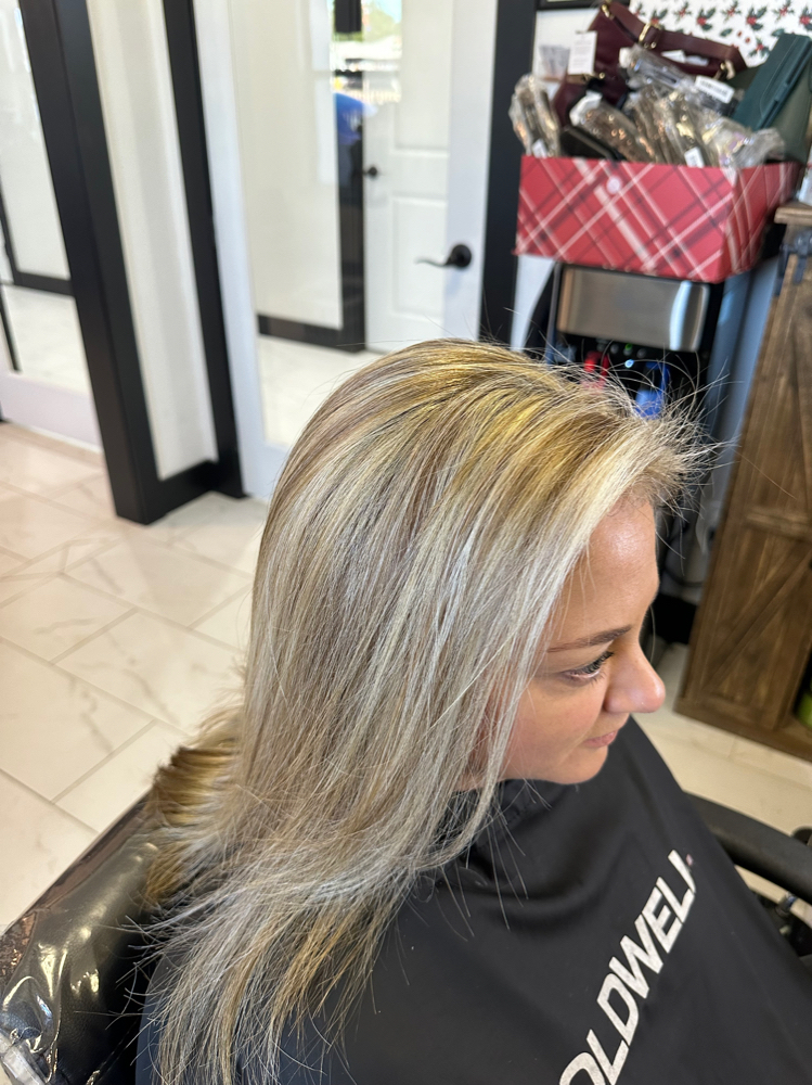 Full Foils, Toner & Blow Dry