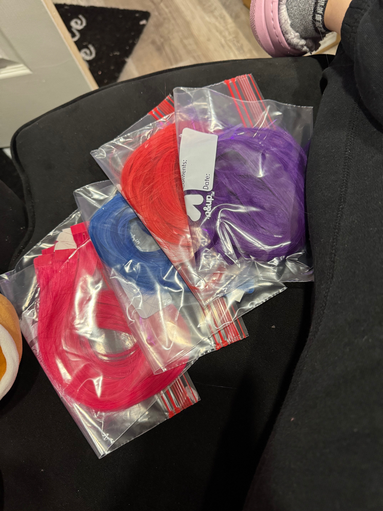 Pop Of Color Hair Extension at Knot Just Hair Studio LLC in Selden NY, NY