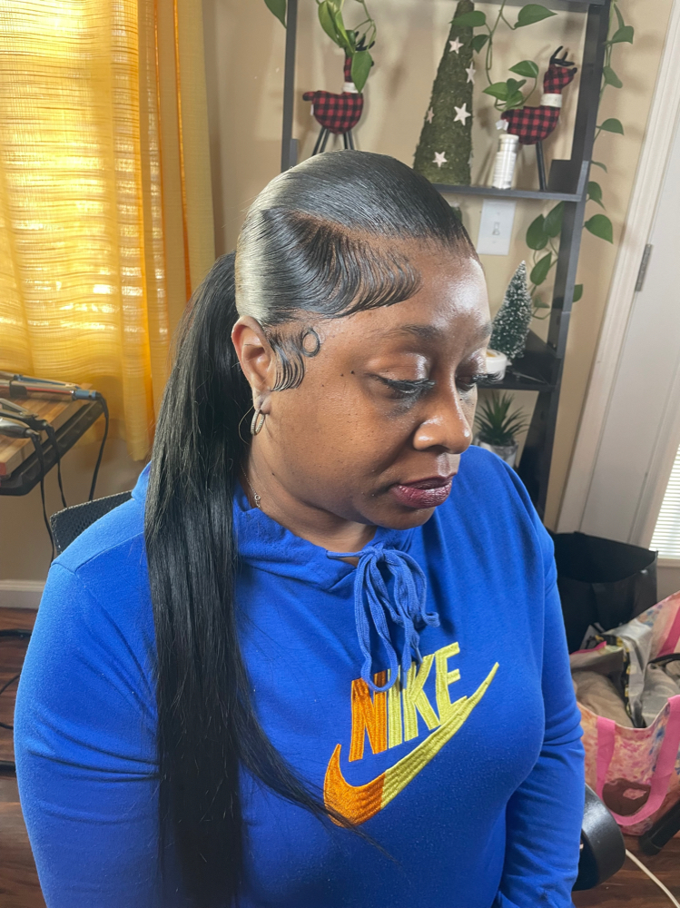 Lace Frontal  Extended Ponytail