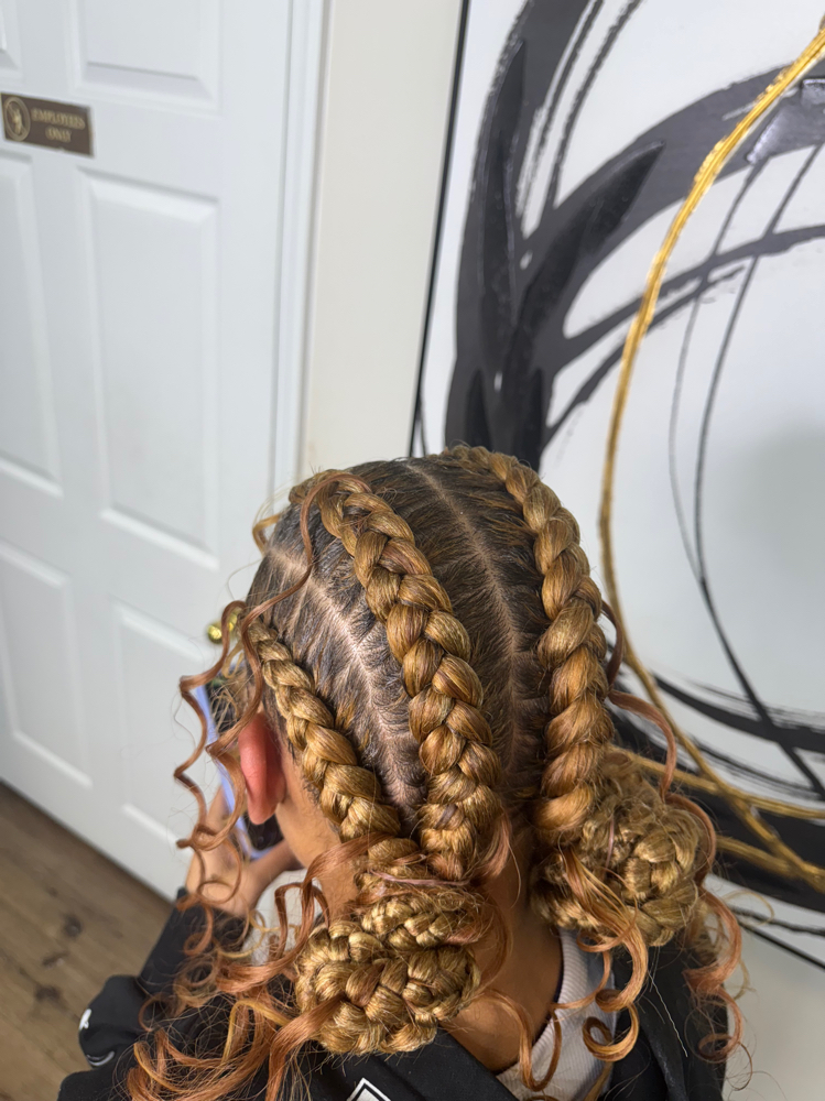 Cornrows With Boho at Total Class Hair Braiding in Marietta, GA