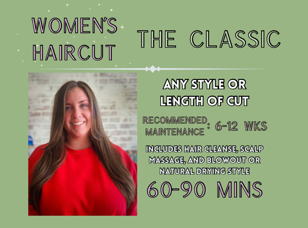 Woman's Haircut W/Style