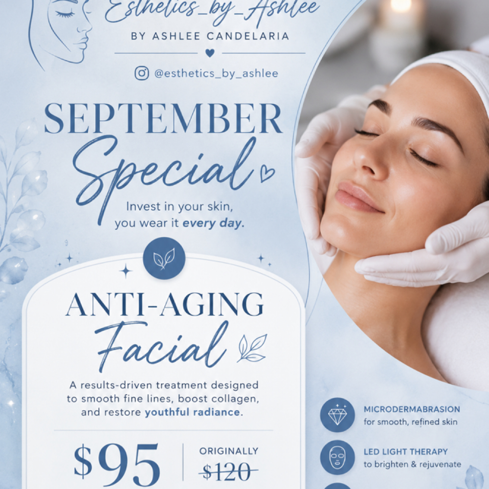September Special at Esthetics by Ashlee in Yucaipa, CA