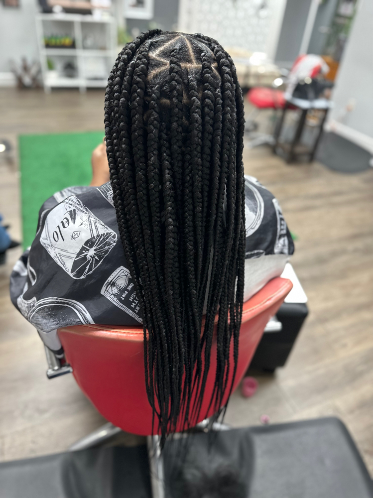 Box Braids (Waist Length or Longer)