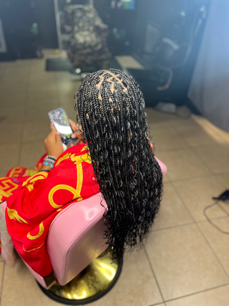 Boho Medium Knotless Braids