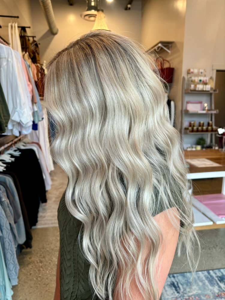 Partail foil with toner at Ciao Bella Salon in Grandville, MI