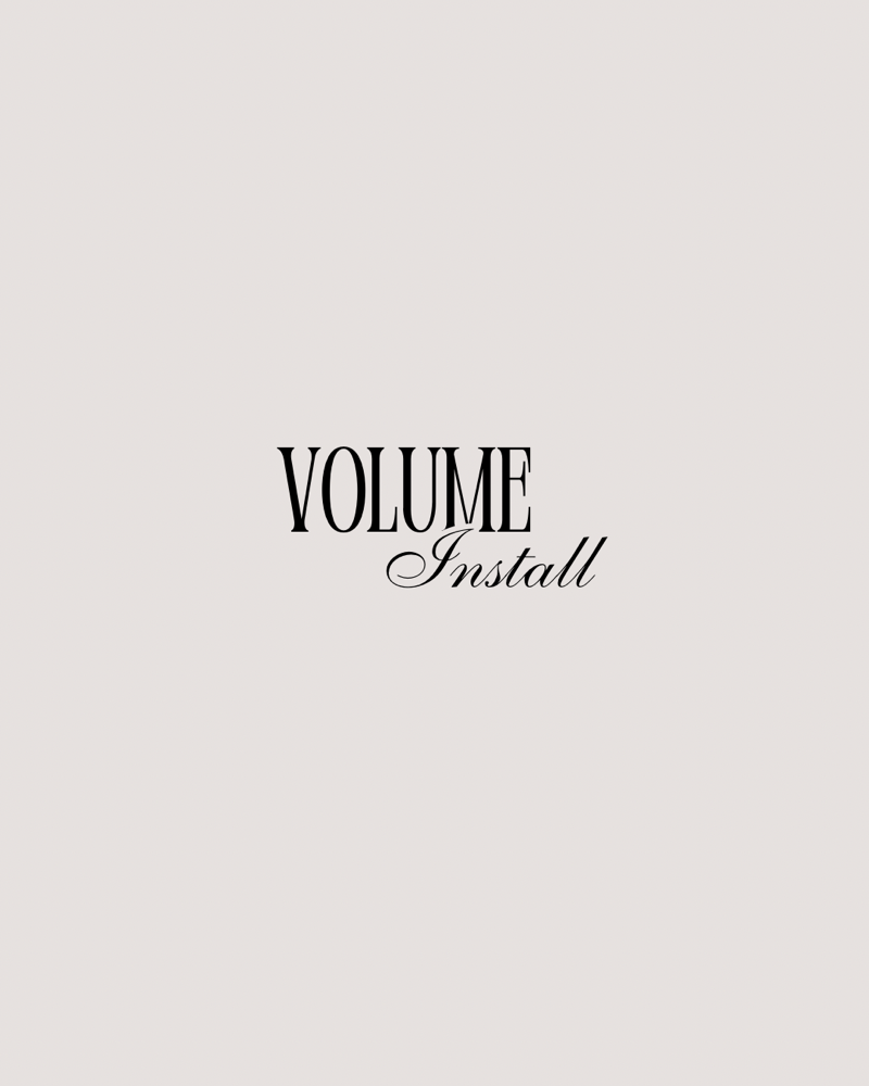 Volume row Install