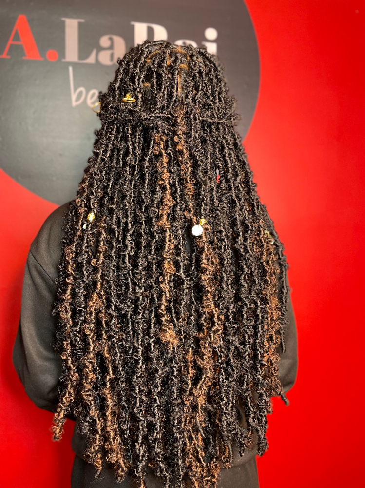Long Distressed Butterfly Locs
