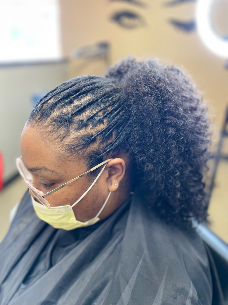 Loc Style With Weave