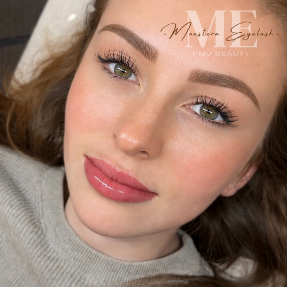 Combo Lip Blushing & Brows Treatmen at Monstera Eyelash & PMU Beauty in Newport Beach, CA