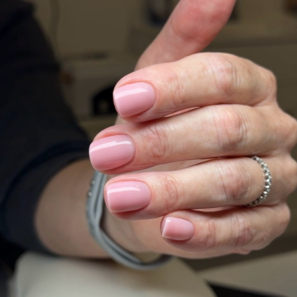 Hard gel manicure (short) at KN nails in Orlando, FL
