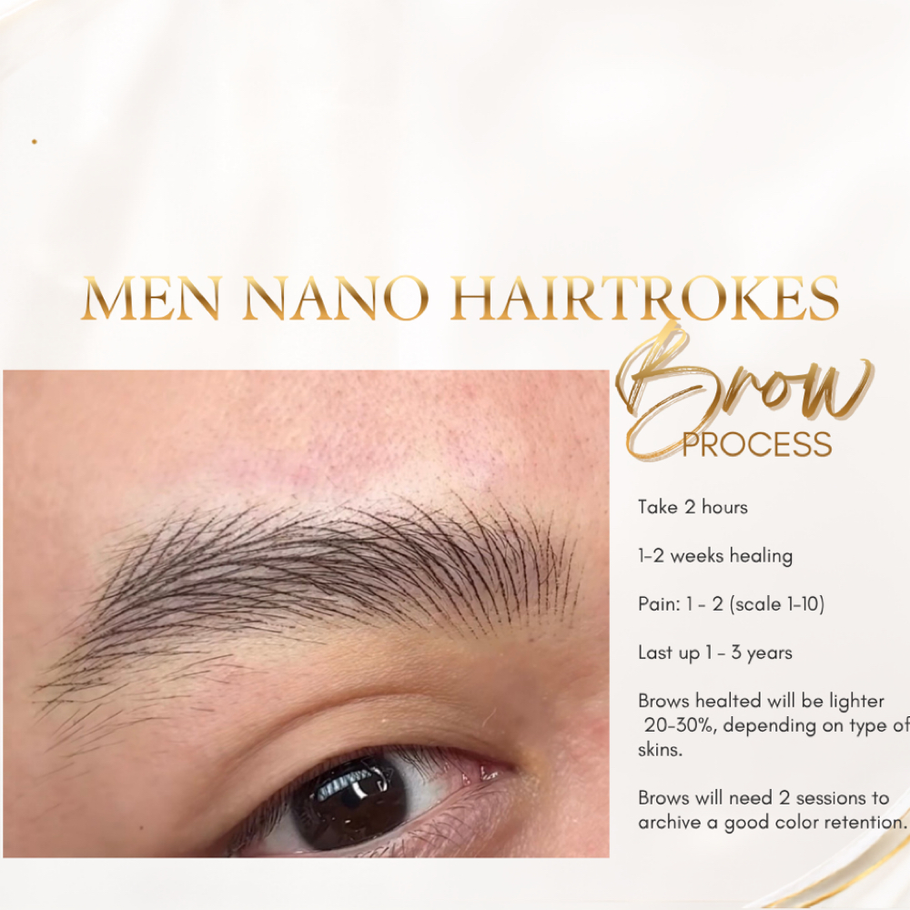 Men’s Nano Hairstrokes at Liam Signature Brows in Roswell, GA