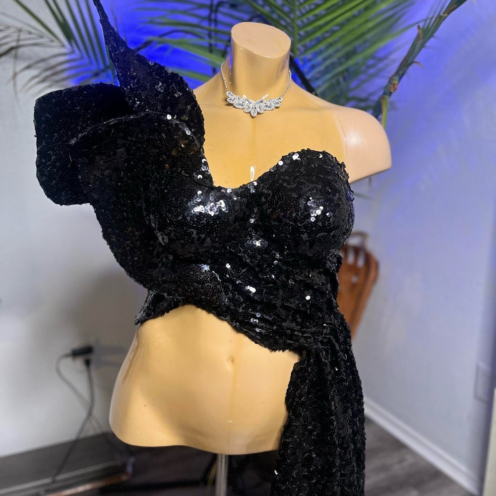 Plus Size Breast Plate Sequin