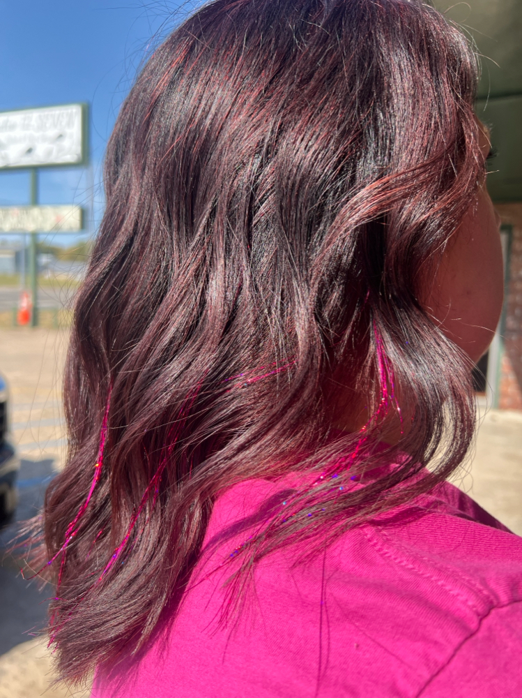 Hair Tinsel at Hair by Melanie Y. in Muskogee, OK