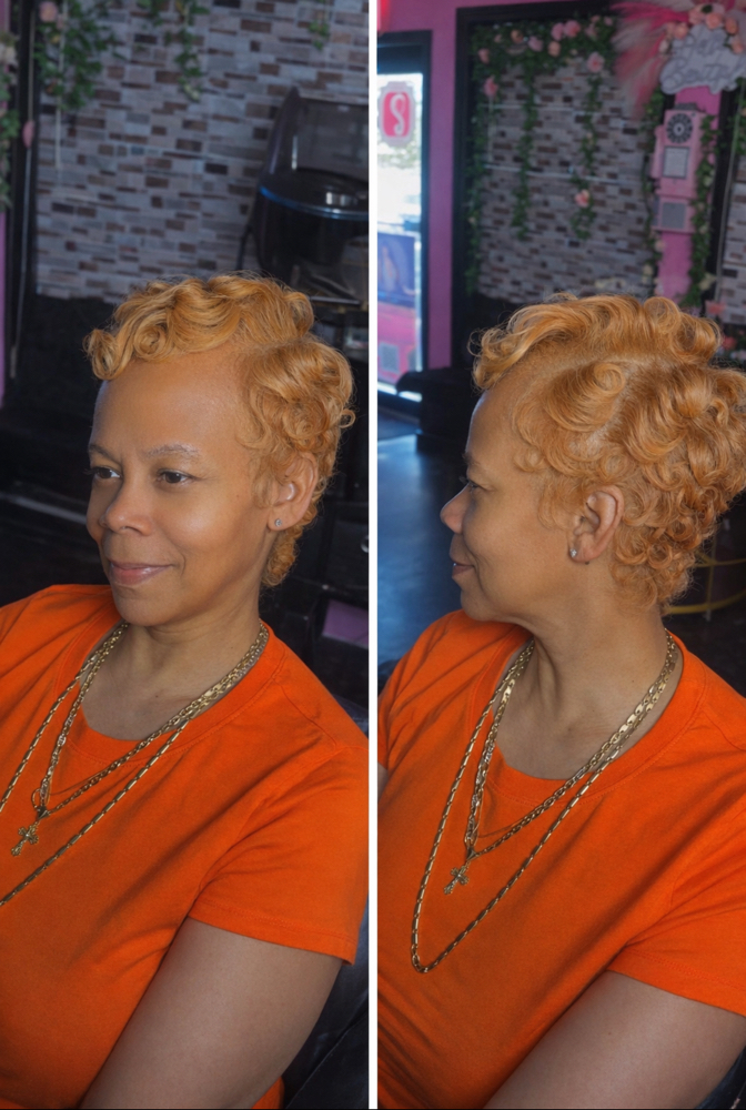 Sculpted Pixie Cut at House of Bundles Beauty Bar in Dedham, MA