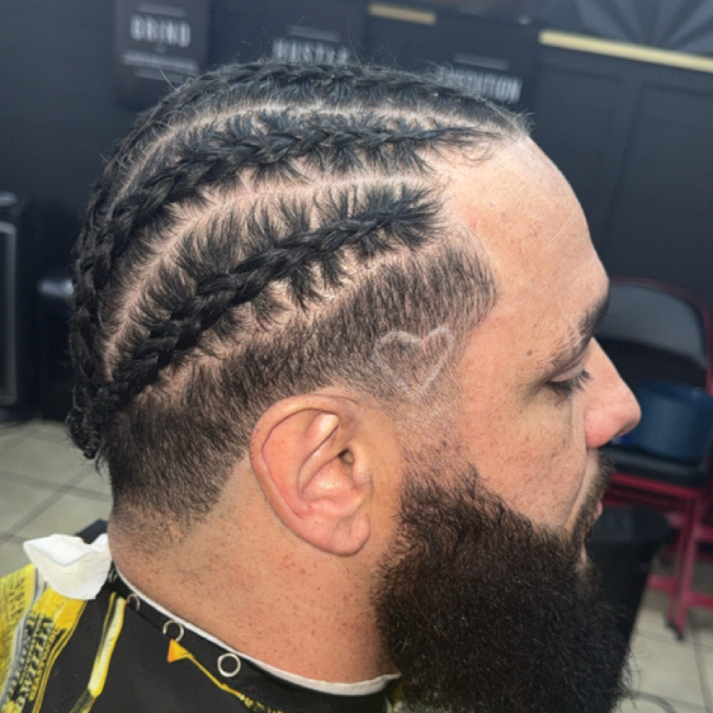 Mens Braids at Fades & Blades Grooming in Knoxville, TN