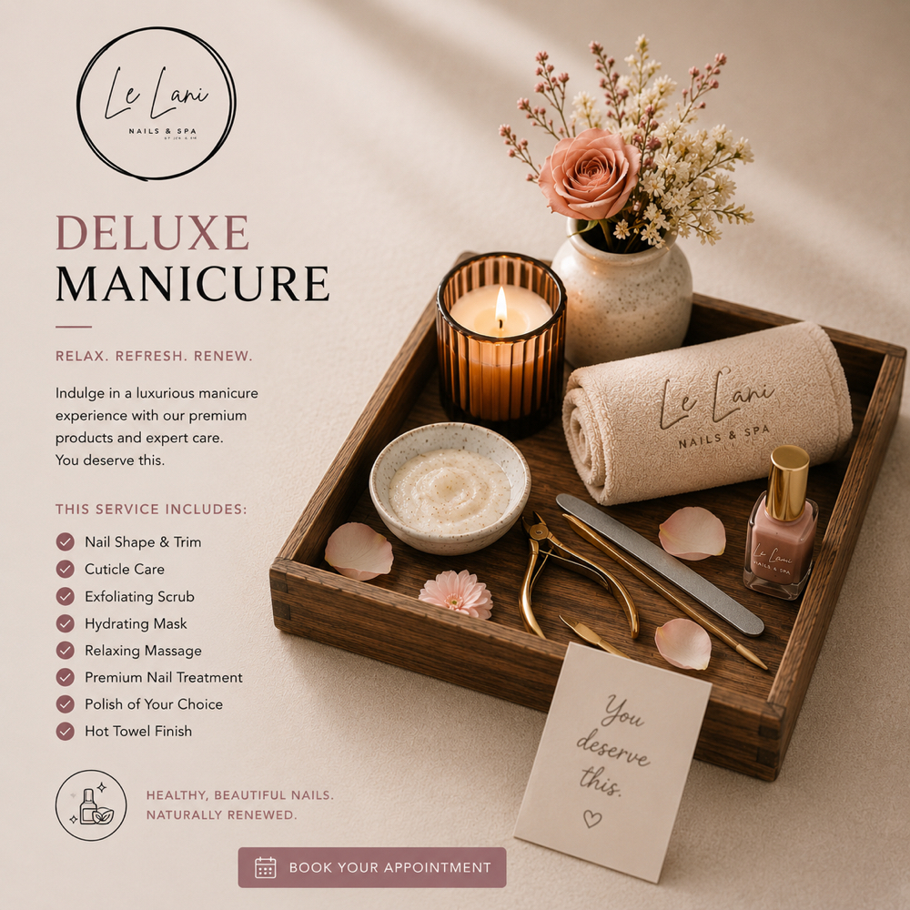 Deluxe Manicure at Le Lani Nail Spa in Los Angeles, CA