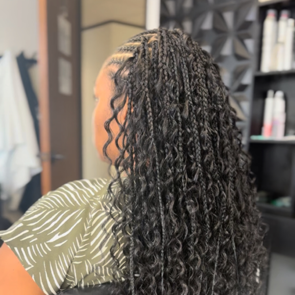 Medium Front BraidDown+Savy Braids at Exclusively The Luxe Salon in Missouri City, TX