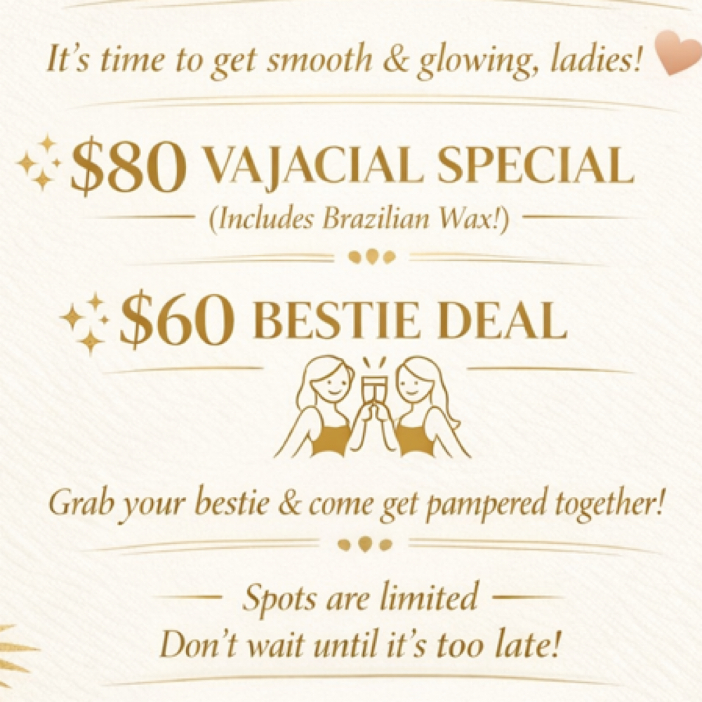 $80 Vajacial Special🤍 at Reflective Esthetics in Hammond, LA
