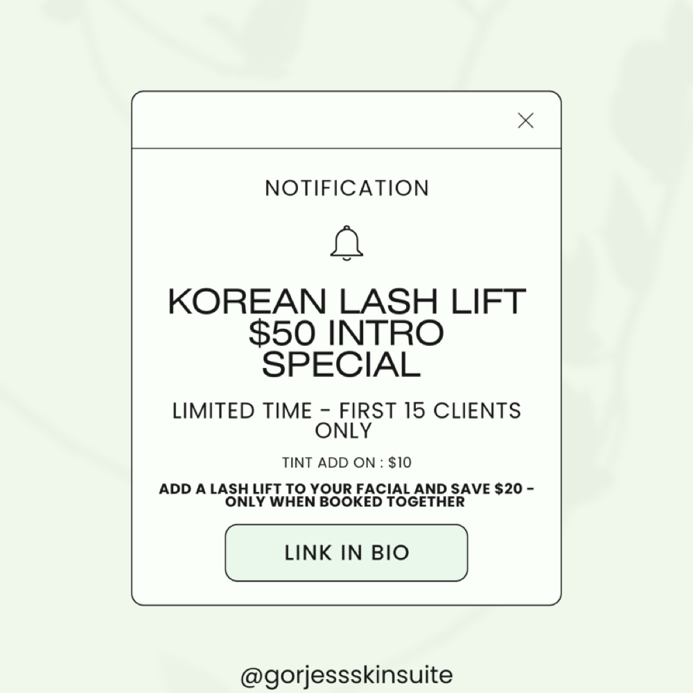 Korean Lash Lift at Gorjess Skin Suite in West Covina, CA