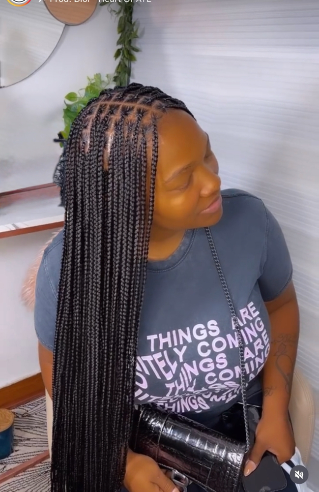 Extra Small knotless Braids at Sue’sGiftedHands in Midlothian, VA