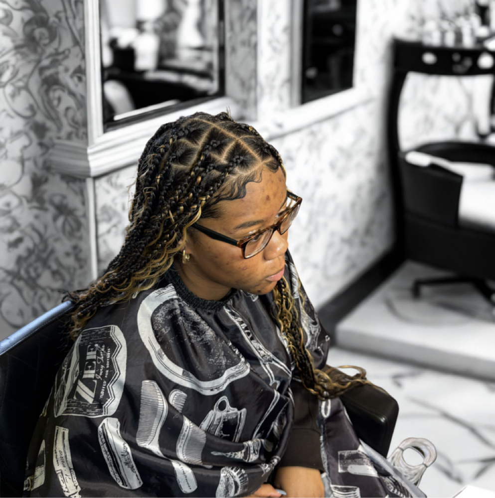 Knotless Braid Medium at Genesis Beauty Salon in Little Rock, AR