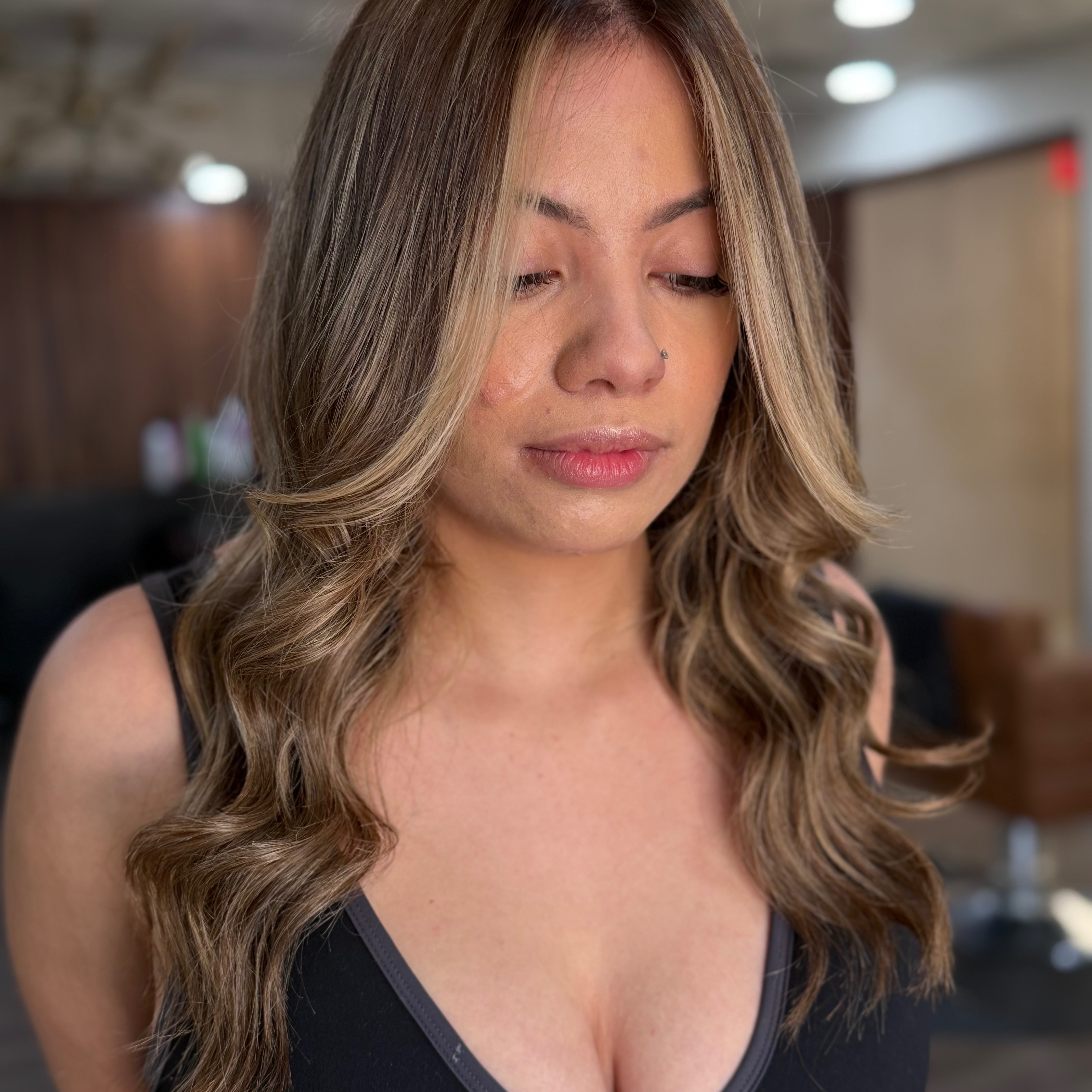 Balayage Medium Length at AmeliaStyles STUDIO in Alpharetta, GA