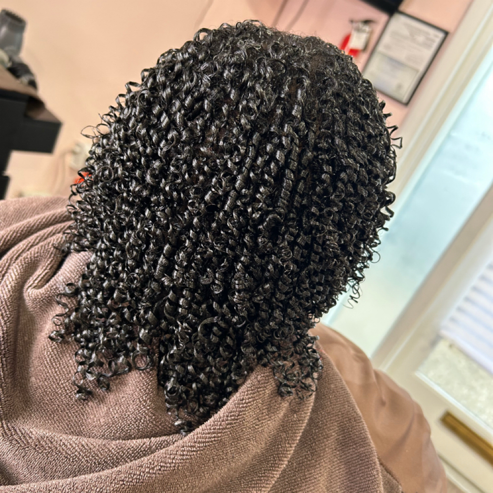Finger Coils at Eden Holistic Hair in Hendersonville, TN
