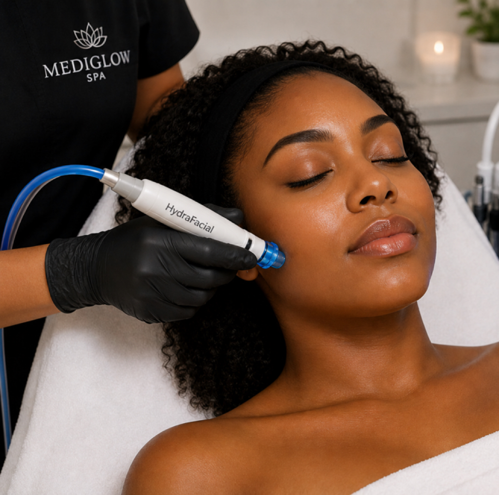 Deluxe Hydrafacial at MediGlow Spa in Spring, TX