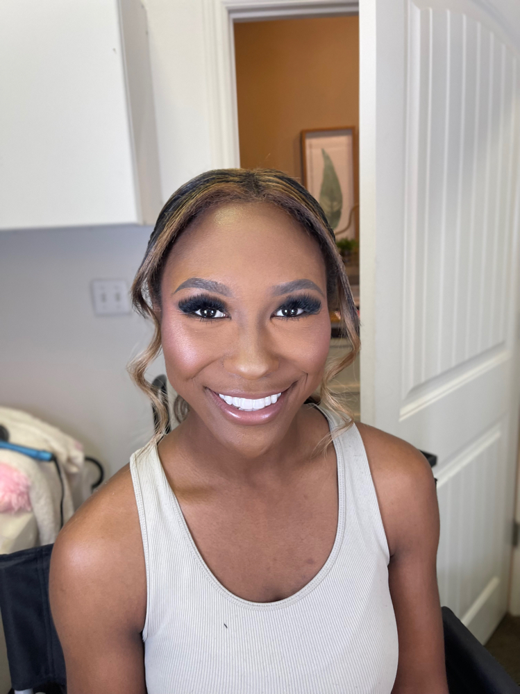 Soft Glam Makeup Application at Beauty By Bri in Fresno, CA