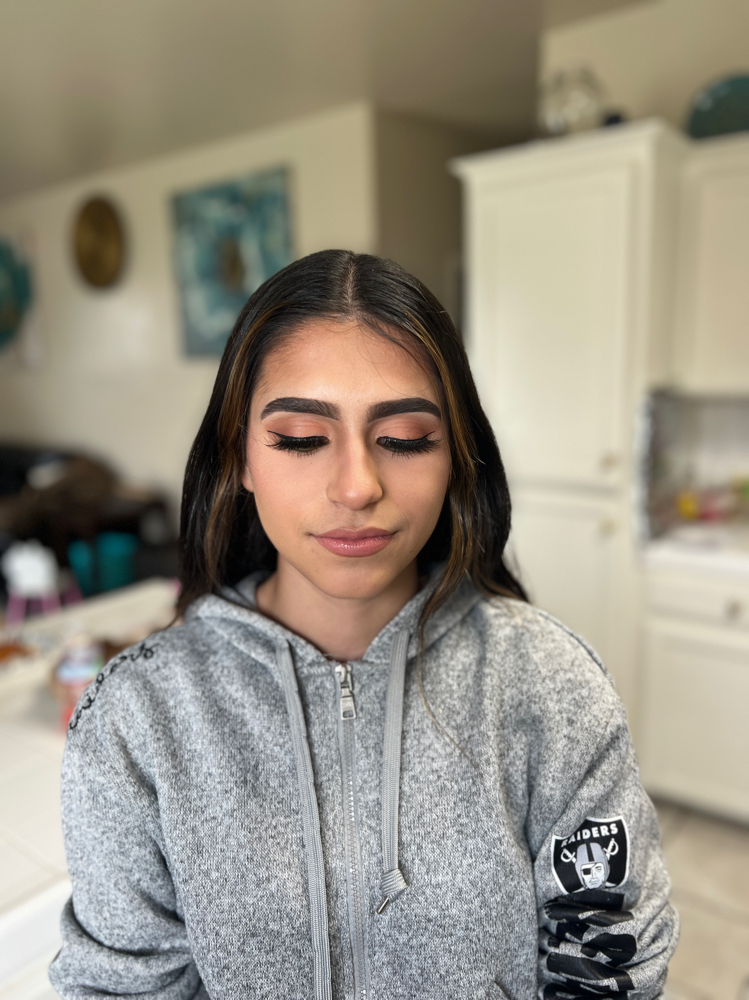 Soft Glam Makeup Application