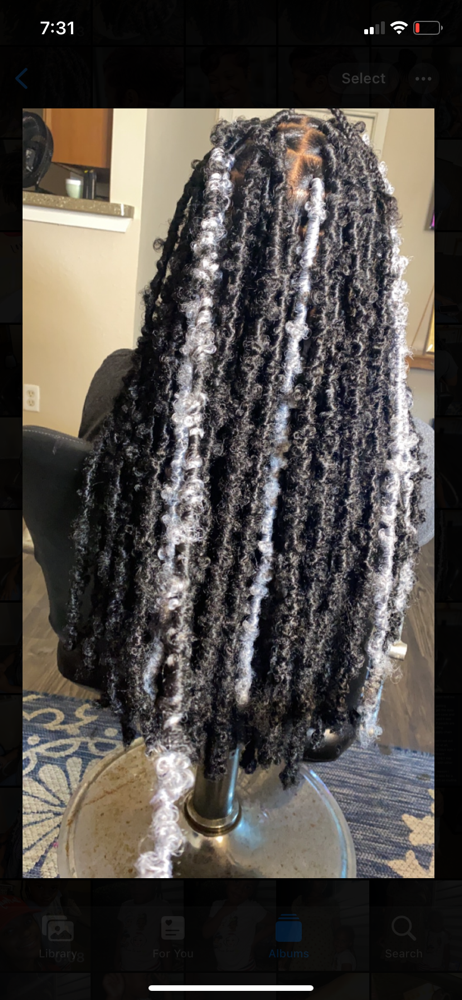Waist Length Butterfly Locs