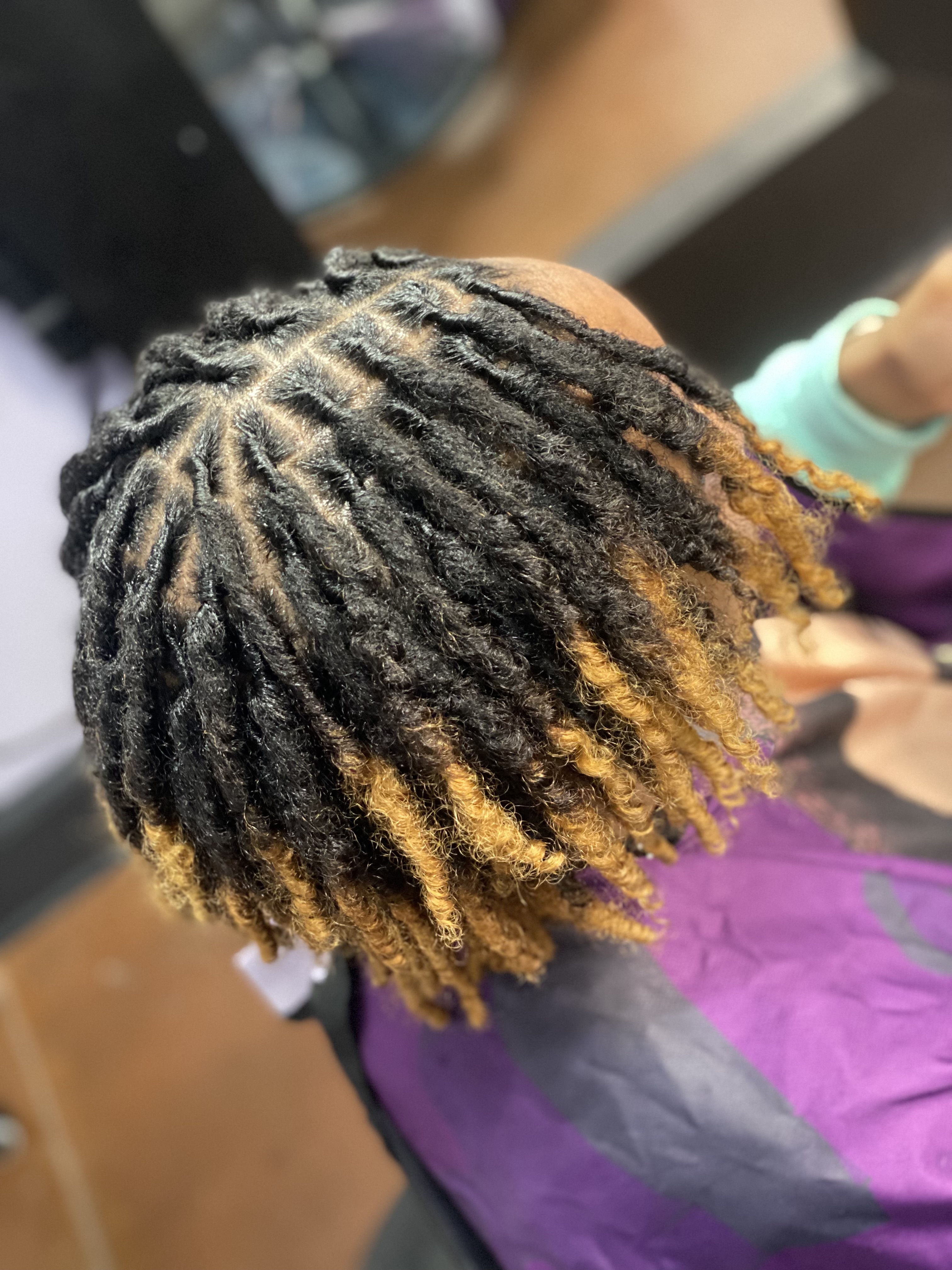 Medium Locs Retwist (Neck Level) at HAIR BY DEE in Arlington, TX