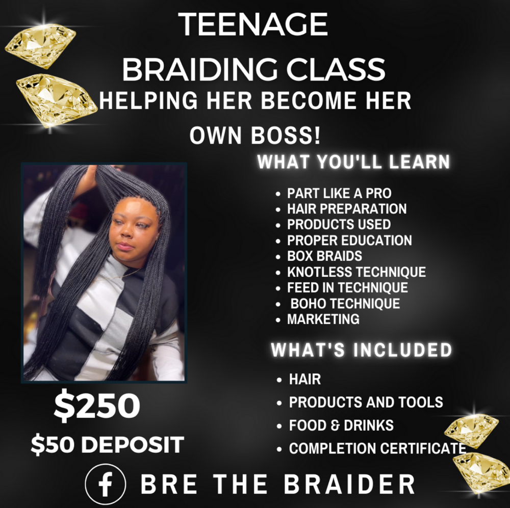 Teen Classes at Bre The Braider in Hazelwood, MO