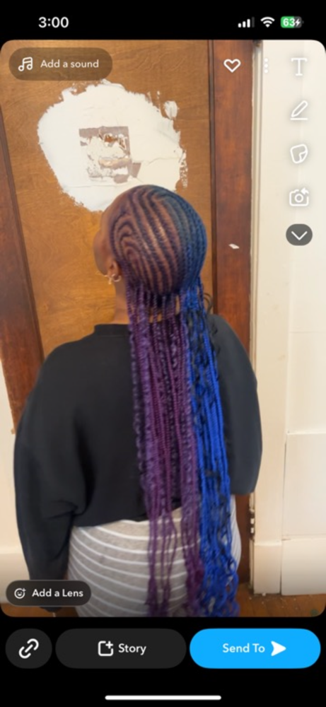 straight back braids
