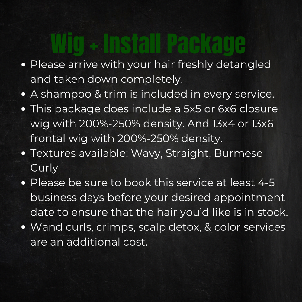Wig + Install Package at S&S Hair Studios in Birmingham, AL