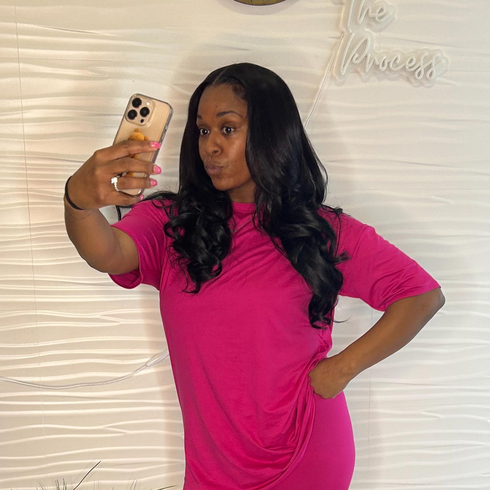Hair extension installation at Glo Beauty in Hazel Crest, IL